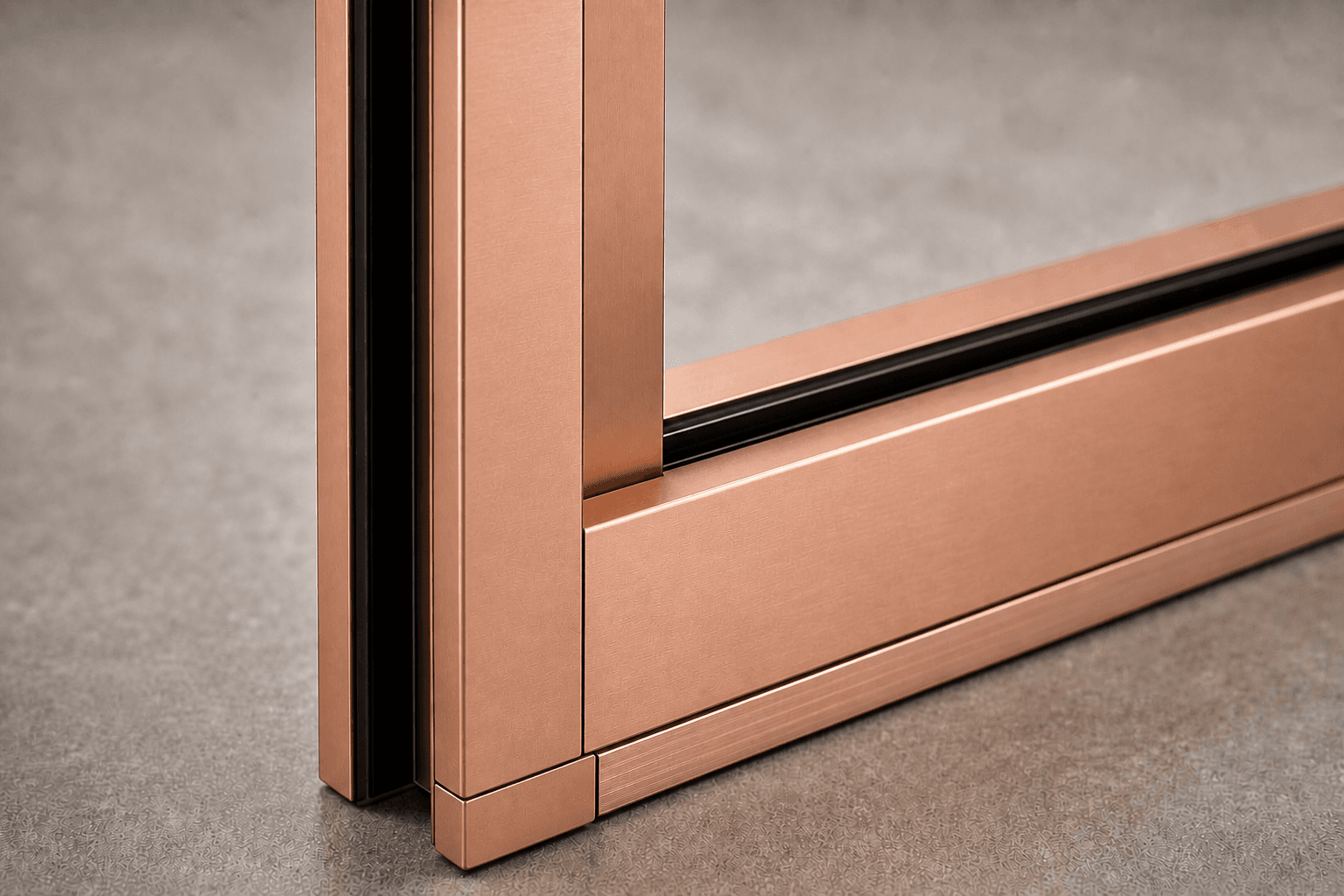 Rose Gold aluminium finish